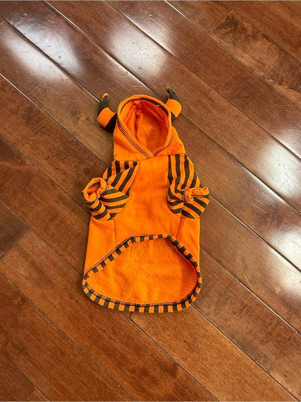Pup Crew Orange “Mommy’s Little Monster” Halloween Dog Hoodie, size XS